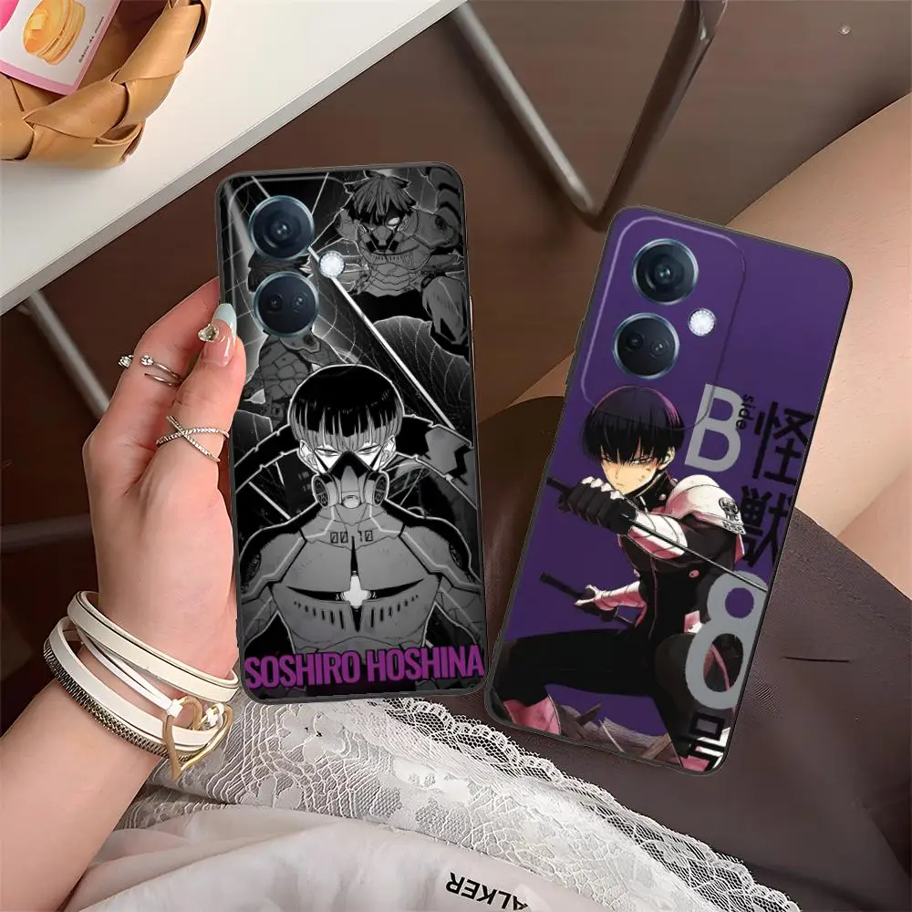 Kaiju No.8 Hoshina Soshiro funda de teléfono para OPPO Reno 14 13 12 11 10 9 8 7 6 5 F T Pro 5G cubierta de impresión colorida teléfonos móviles