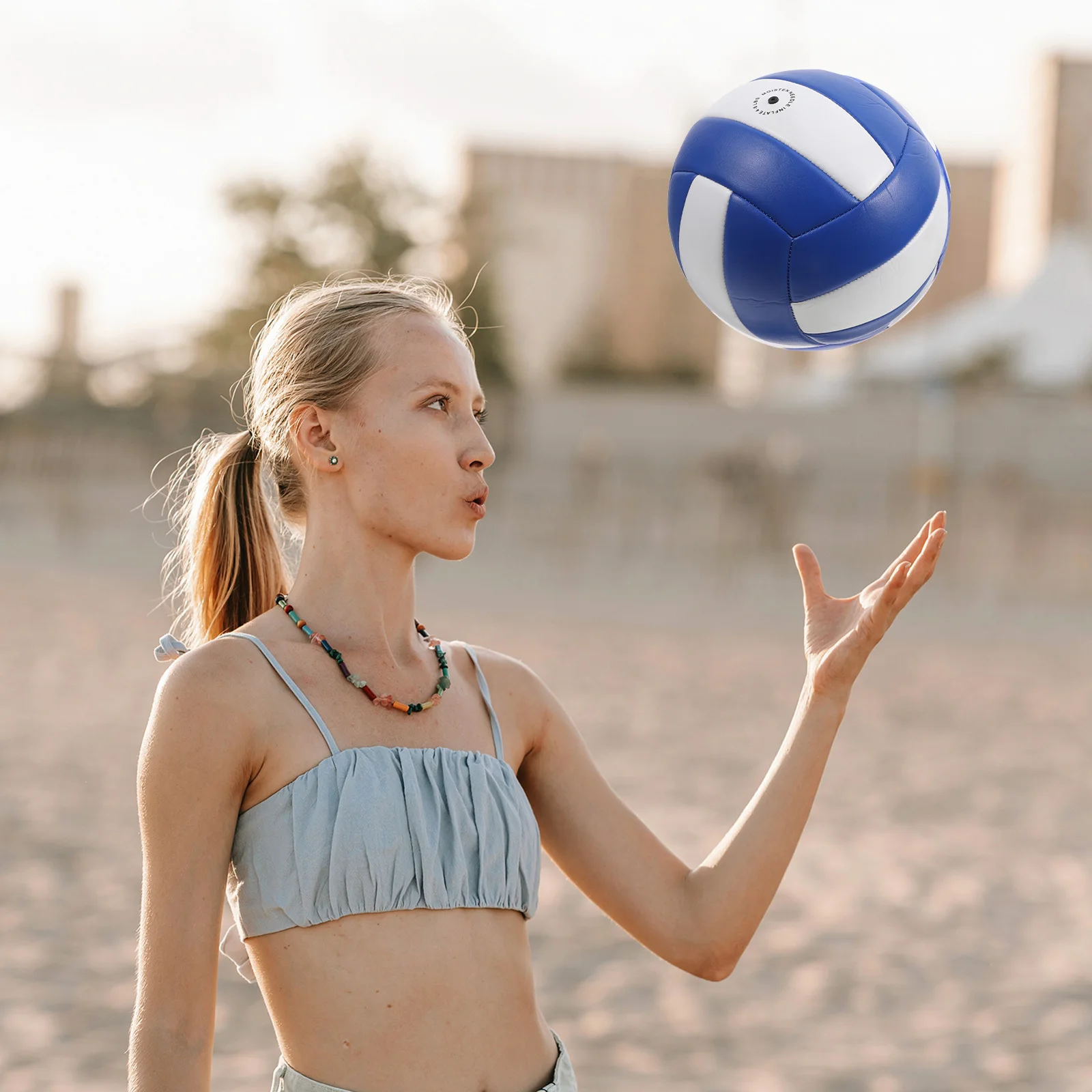 

Beach Volleyball Soft Durable PVC Practice Ball Well Sewn Surface Volleyball Training for Beginners and Teens Sports Equipment