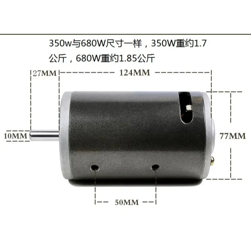 DC 220 Volts Power 350 Watts 680 Watts Speed 7000 Rpm Double Ball Bearing Motor Spindle Lathe Buddha Bead Machine