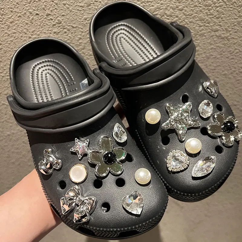 16Pcs Cute Shoe Charms for Girls Fashion Flower Shoe Charms for Crocs Clogs Shoes Accessories Decoration