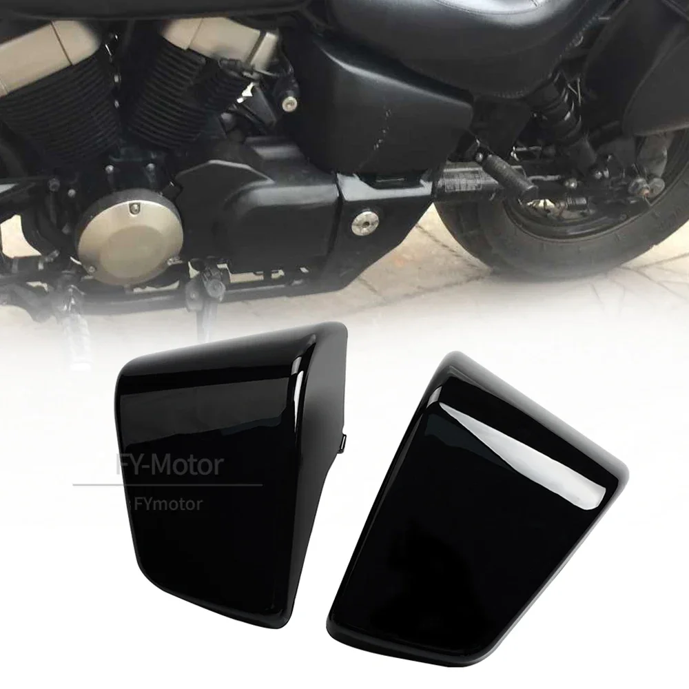 Motorcycle  Left Right ABS Battery Side Fairing Cover Guard Fit For Honda Shadow ACE VT400 VT750 VT 400 750 1997-2003