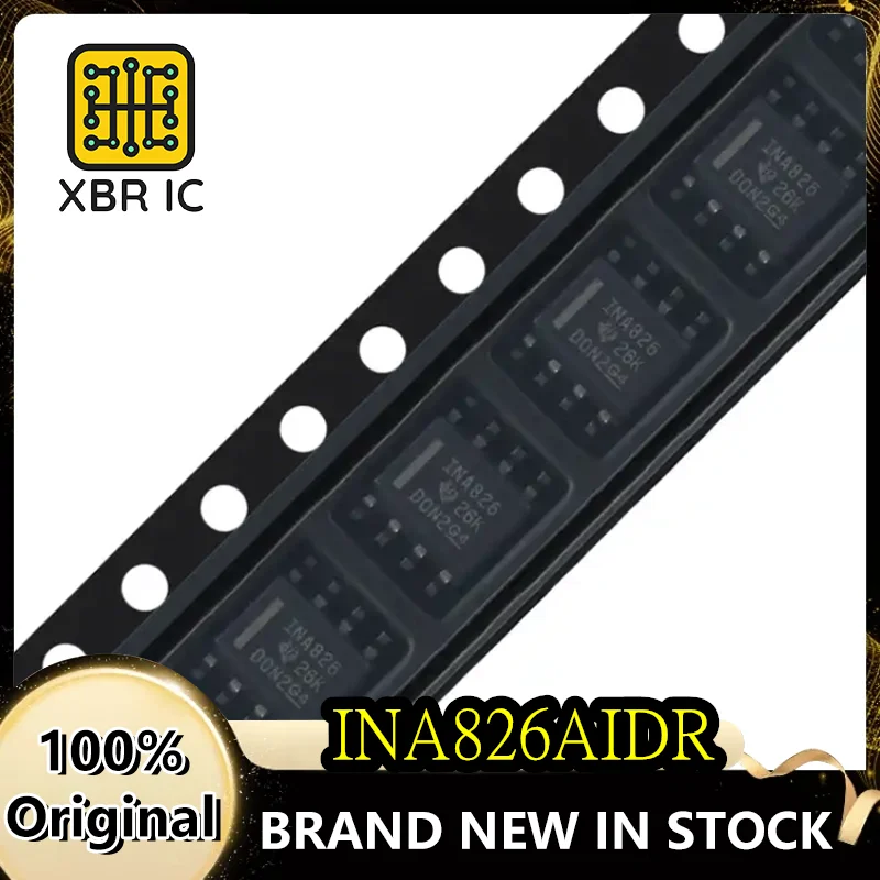 (10/50 pieces) INA826AIDR Instrumentation Amplifier silkscreened INA826 SOP8 brand new and original fast shipping