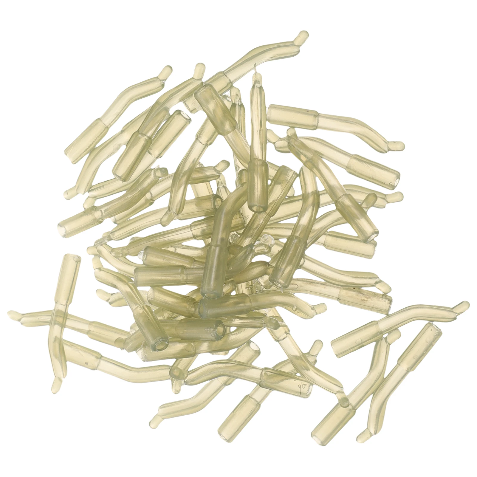 

50pcs Carp Hose Replacement Hook Sleeve Rubber Hose Hook Aligners Bundle Durable Outdoor Accessories Anti Tangle Line Kit