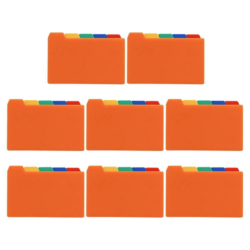 50 Sheets Index Card Cards File Dividers American Style Notepad Markers Guides Pp for Notebook Plastic