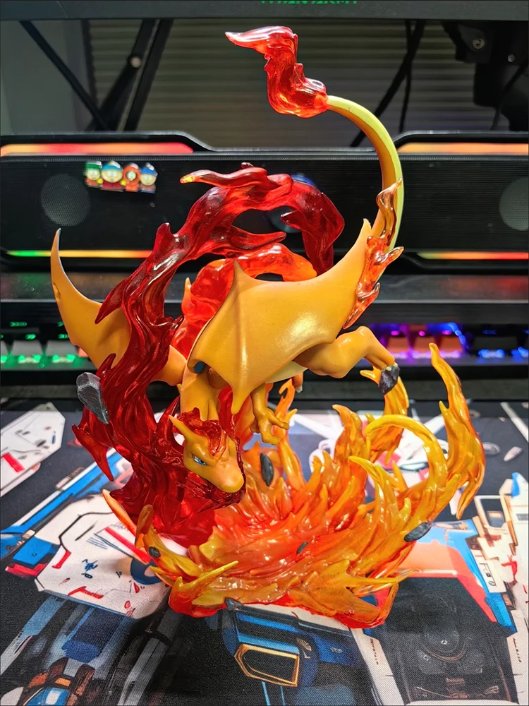 In Stock  Anime Pokemon Gk Charizard Figures 1/20 Amazing Museum Action Cute Statue Model Toy Room Decoration Surprise Gift