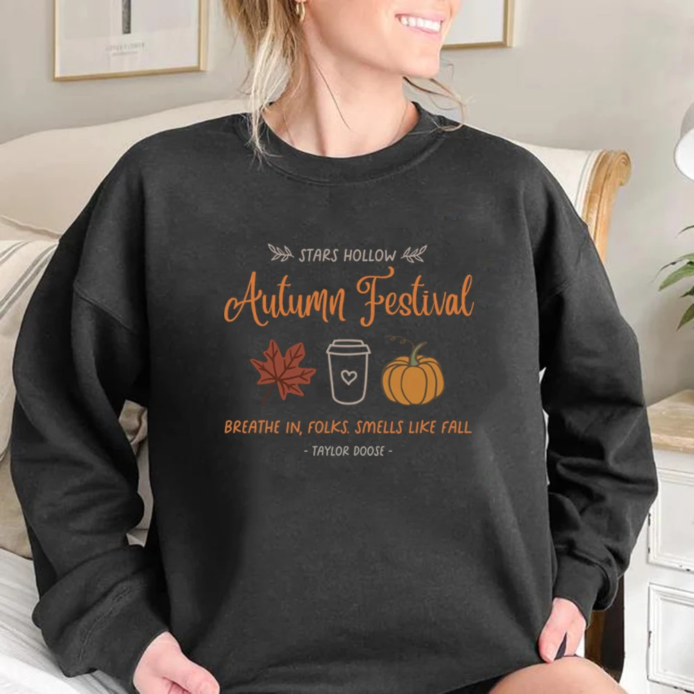 Autumn Festival Smells Like Fall Stars Hollow Gilmore Inspired Sweatshirt Gift for Gilmore Fan Stars Hollow Hoodie Sweatshirts