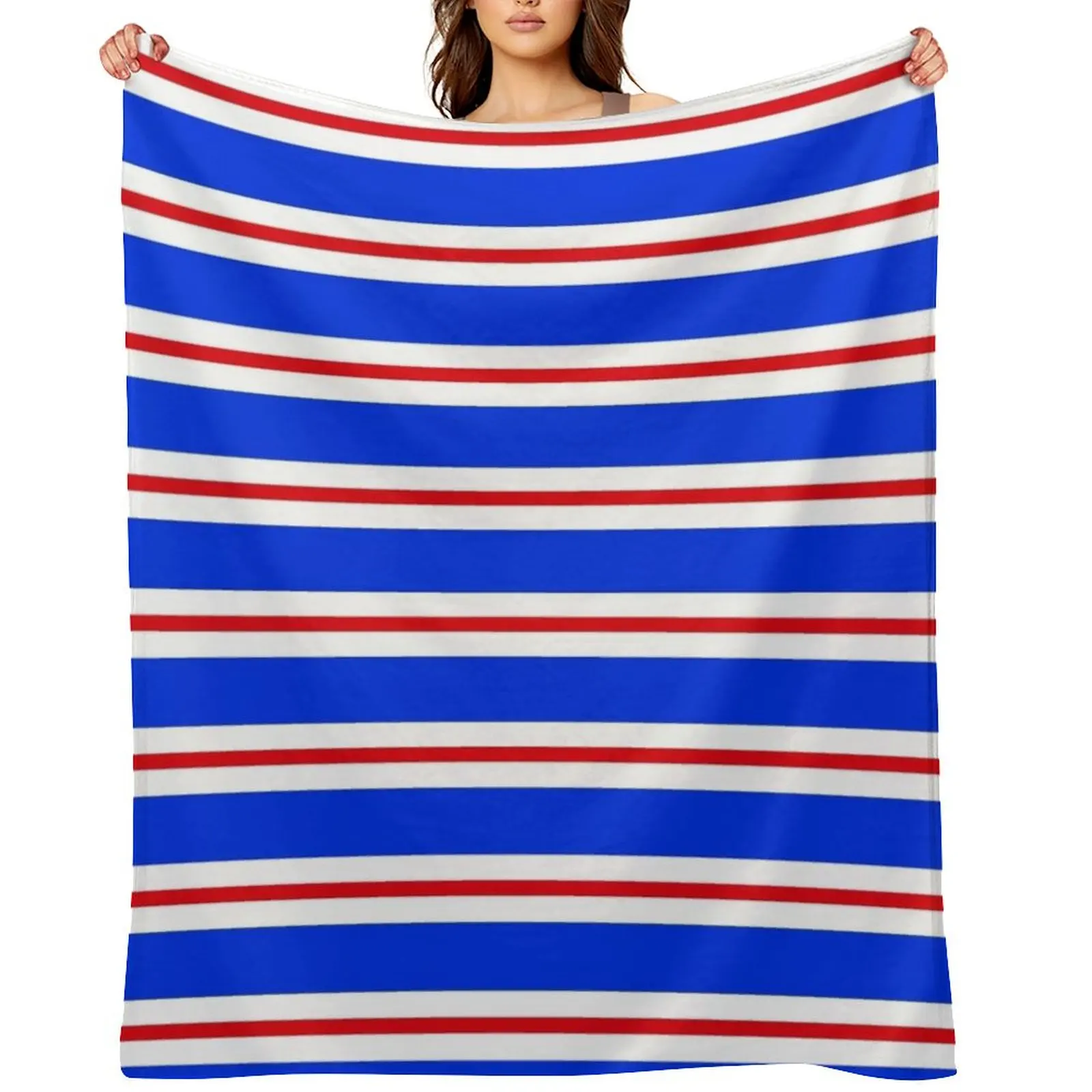 

Rangers - Striped Throw Blanket Flannels sofa bed Bed Blankets