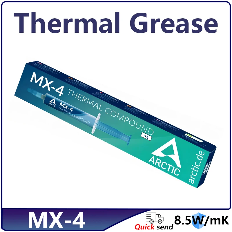 Procesador de grasa térmica MX-4 4g, pasta térmica, Enfriador de CPU GPU, ventilador de refrigeración, disipador térmico conductor de fluido, yeso, nuevo