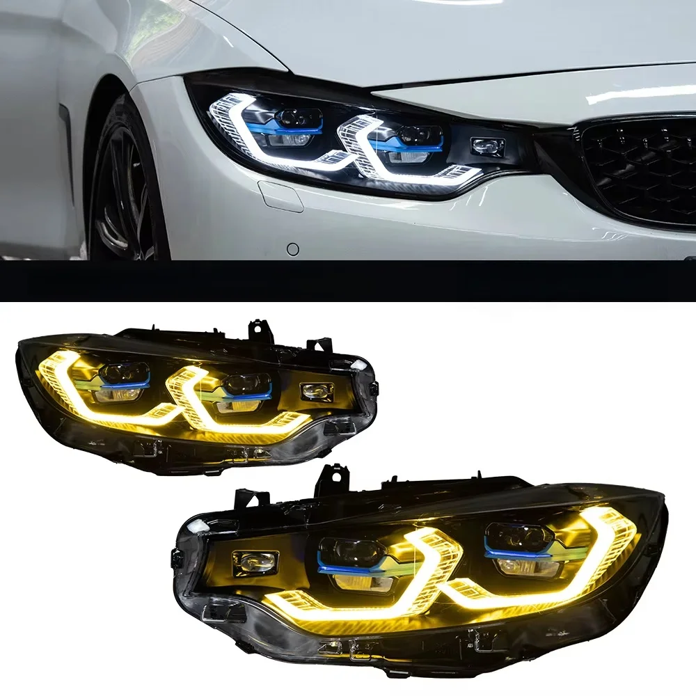 

Suitable for Dedicated to 4 Series F32 Modified New G22 Headlights Dual Light Spoon Laser Lens Headlight LEDlight-emitting Di