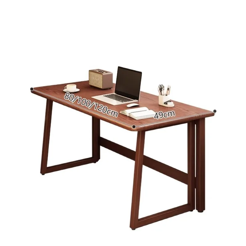 Small apartment folding desk integrated against the wall Chinese retro style rectangular table rental room