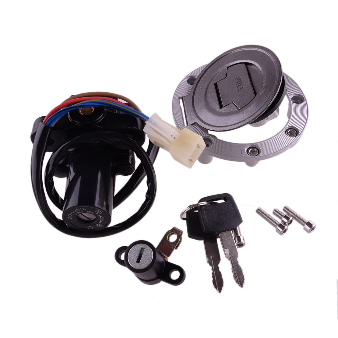 Motorcycle Ignition Switch Seat Gas Cap Lock Key Fit for Yamaha MT03 MT07 MT09 XJ6 YZFR6 FZ07 FJ09 FZ09 FJ1300 FZ1 FZ6 FZ8