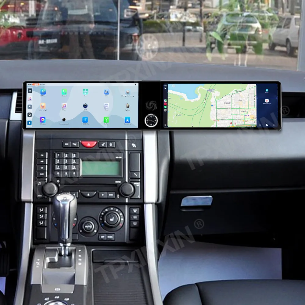 

Dual Screen 12.3 Inch Car Radio For Land Rover Range Rover Sport 2005-2009 Android 13 CarPlay GPS Navigation Multimedia Player