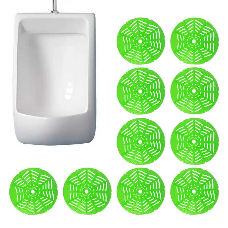 10X Urinal Screens Deodorizer  Filter Urinal Mat Stain Remover Urinal Screen Pool Aroma Pad Antisplash Odor Neutralizers