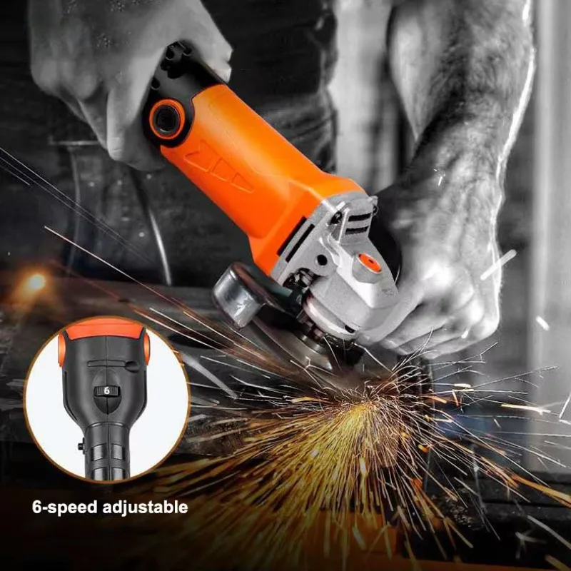 110V/220V 6-speed Adjustable Angle Grinder 1250W Multifunctional Polisher Machine Wood Metal Ceramic Tile Cutting Tools