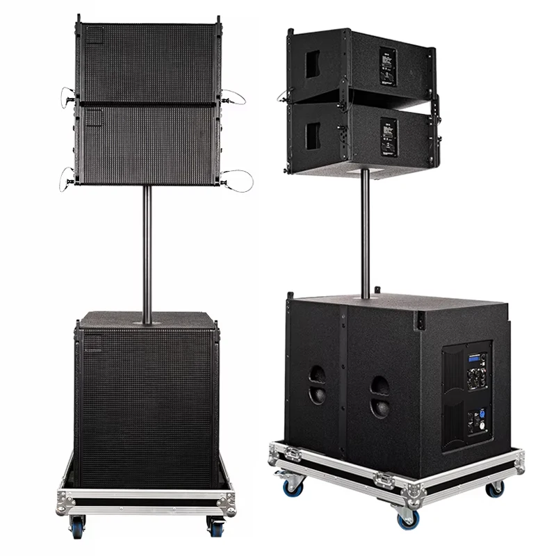 

DSP Dual 10 Inch Super Bass Subwoofer Speaker Professional Line Array Speakers Set Active Stage Line Array Speaker System