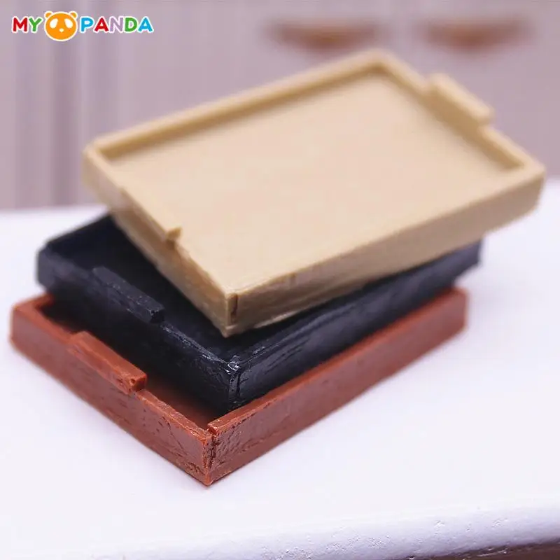 1:12 Dollhouse Miniature Dish Chopsticks Tray Bowl With Cover Tableware Model DIY Kitchen Living Scene Decor Play House Toy