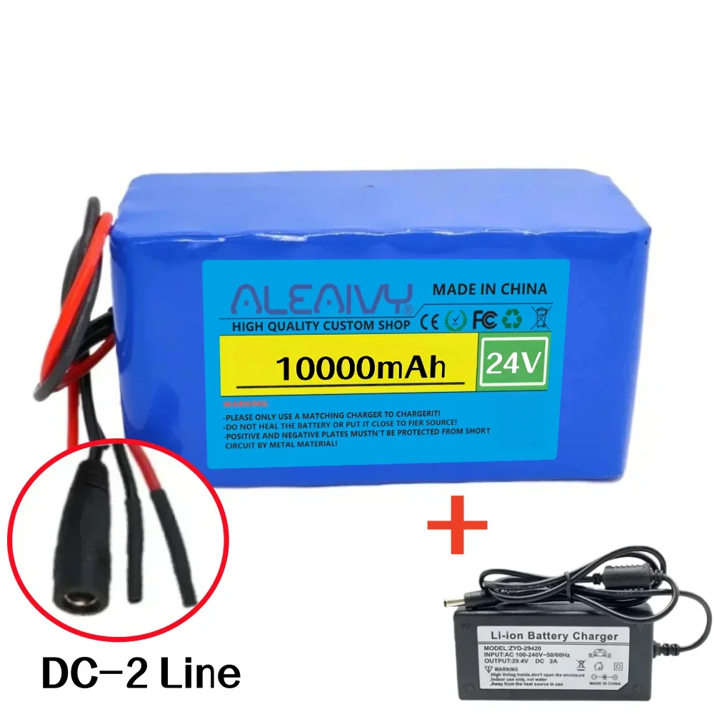 24V 10Ah 7S3P 18650 Oplaadbare Batterij BMS Bescherming 29.4V Geschikt voor Elektrische Scooter Rolstoel Mobiliteit speelgoedauto.