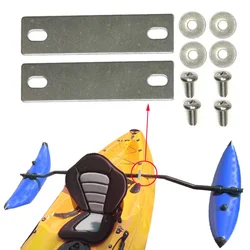 2pc Kayak Bracket Mount Plates Trolling Motor Hardware Stabilizer System Mounting Bar Plates Kayak Rudder