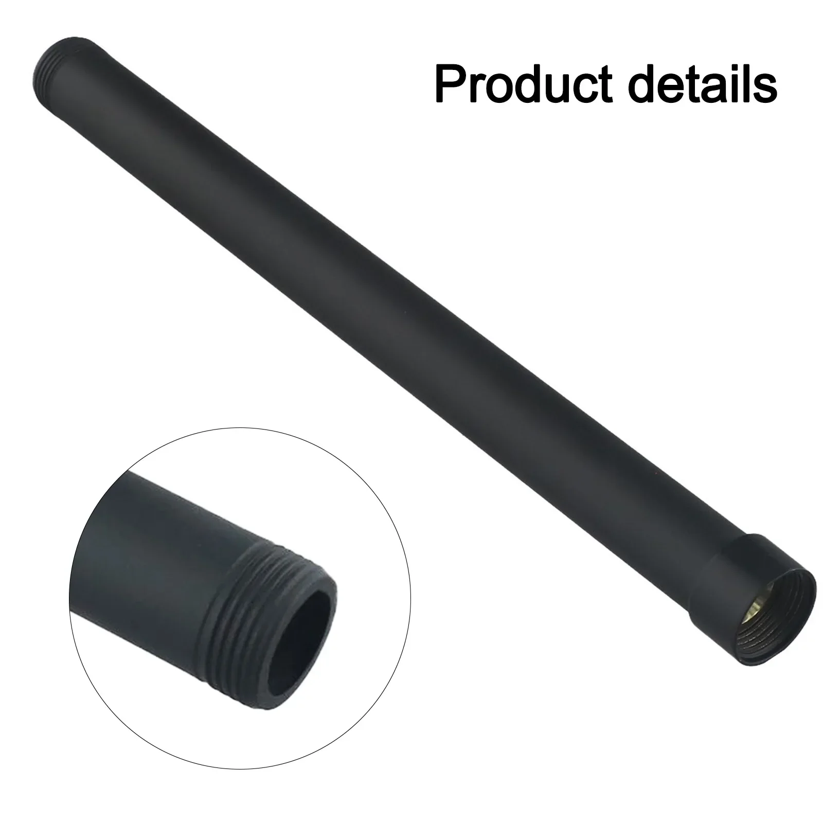 Bathroom Shower Black Shower Extension Rod Stainless Steel Shower Rod Optimal Water Flow Versatile And Practical