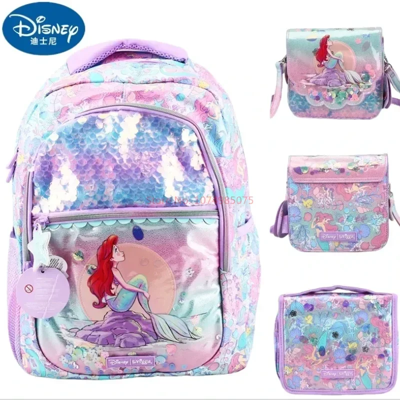 

Оригинальная школьная сумка Disney Australia Smiggle в виде русалки, Детские канцелярские принадлежности, школьная Ручка, рюкзак для обеда, детский подарок