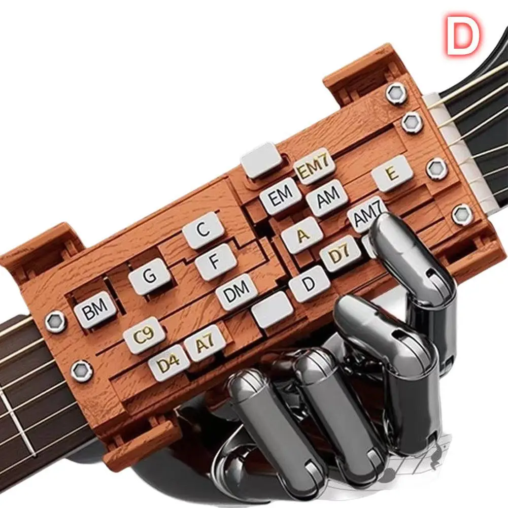 Portable Pocket Guitar Chord Presser Practice Tool Chord Helper for Beginners Acoustic Guitar Chord Trainer