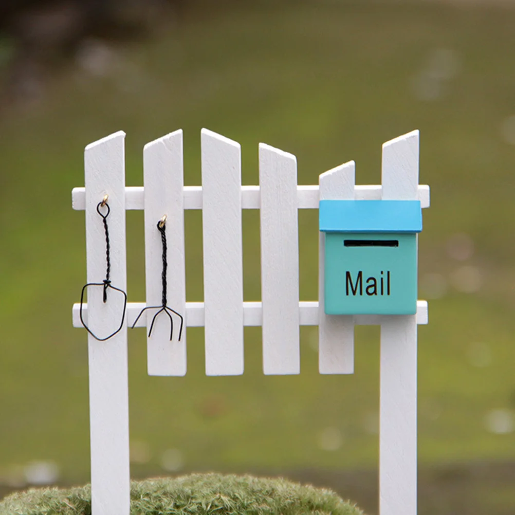 

1pc Garden Photography Props Decor For Outdoor Courtyard Hotel Garden Decoration Miniature Picket Fence Lattice Fence Gardening
