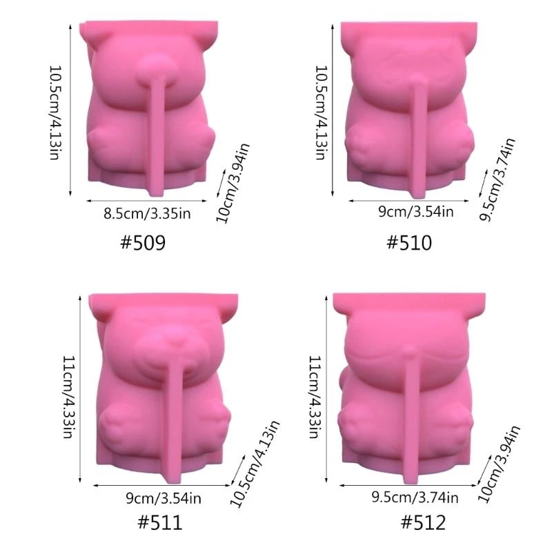 Animal Resin Mold Home Office Desktop Decoration DIY Pen Holder Mold Decors