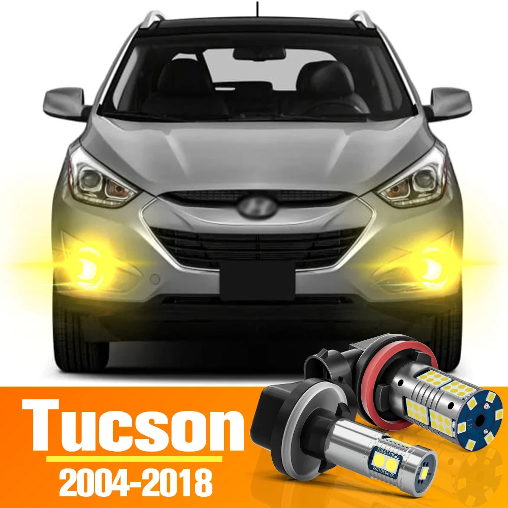 2pcs LED Fog Light For Hyundai Tucson Accessories Bulb 2004 2005 2006 2007 2008 2009 2010 2011 2012 2013 2014 2015 2016 2017 201