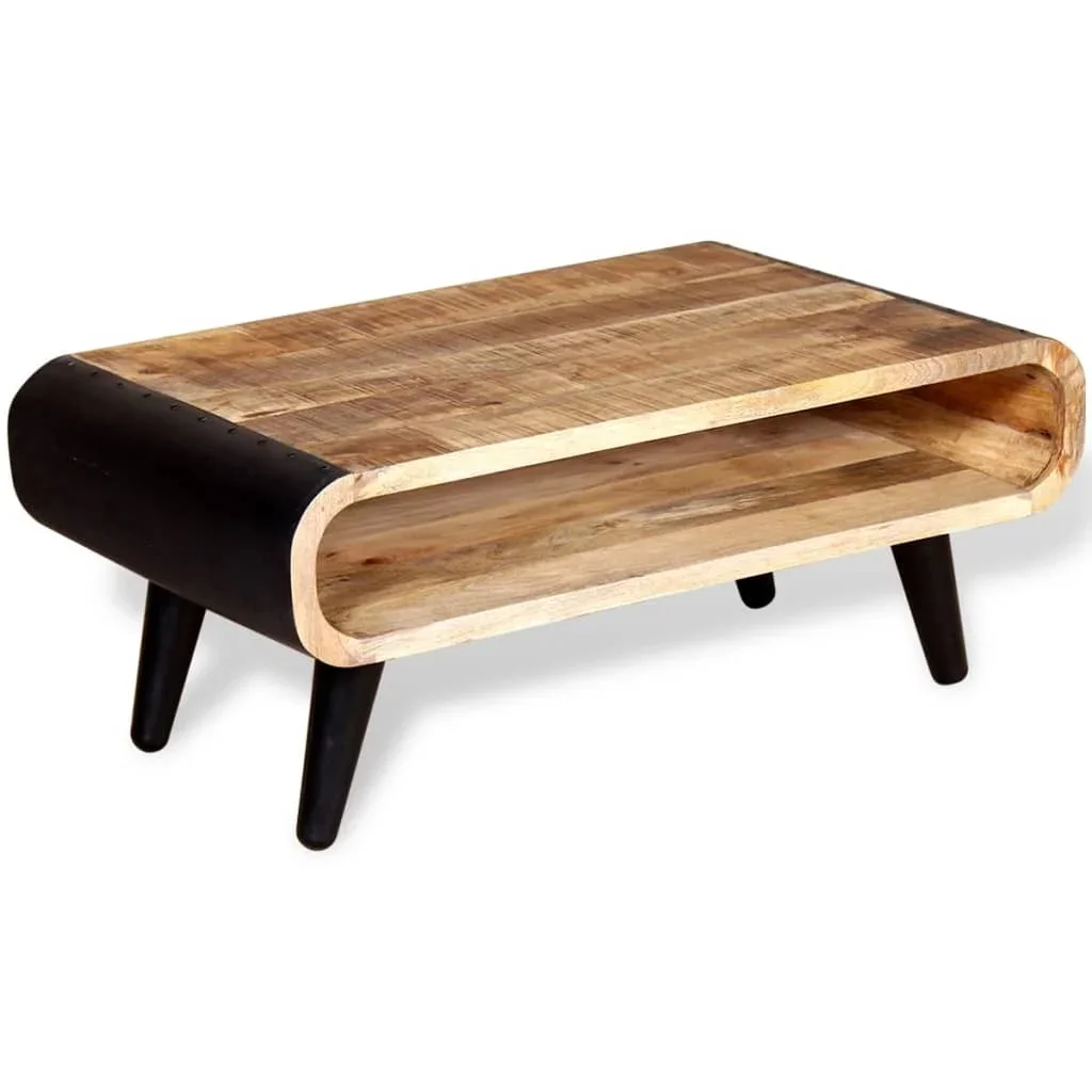 Low Table raw mango wood 90x55x39 cm