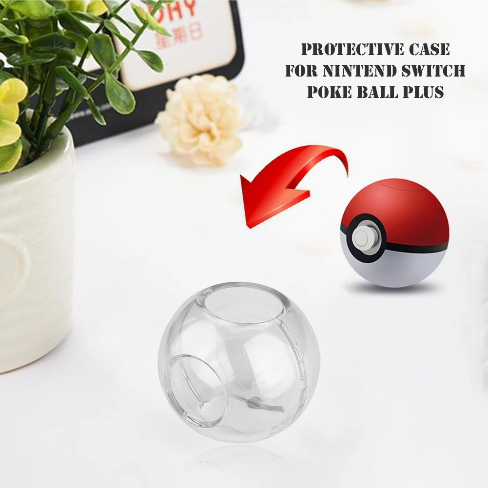 Transparent PC Crystal Protective Case Cover Shockproof Protective Shell Case Waterproof for Nintend for Switch Poke Ball Plus