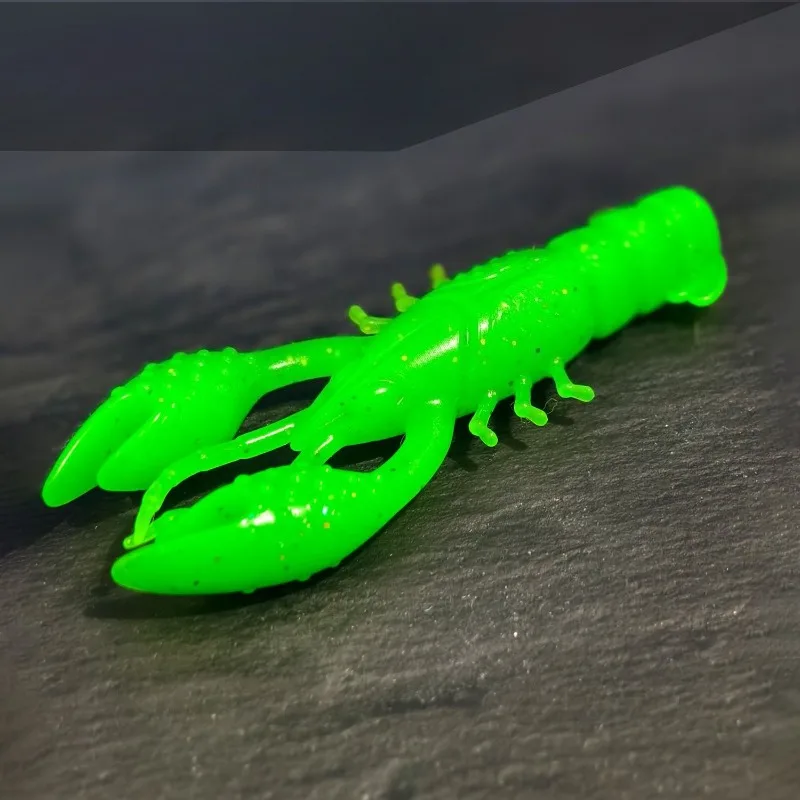 6 Stück schwimmende künstliche Krebs-Softköder (Wackel-Garnelen) 6,5 cm, Garnelen-Imitat-Köder zum Back-Trolling auf Mandarinfische – Detail 7