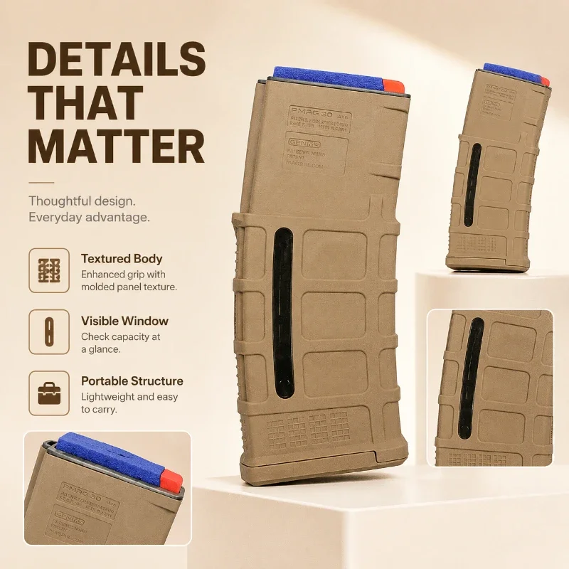 Reliable ABS Toy Magazine Storage Case Easy To Clean Practical Spare Component for Hobby Model Collection