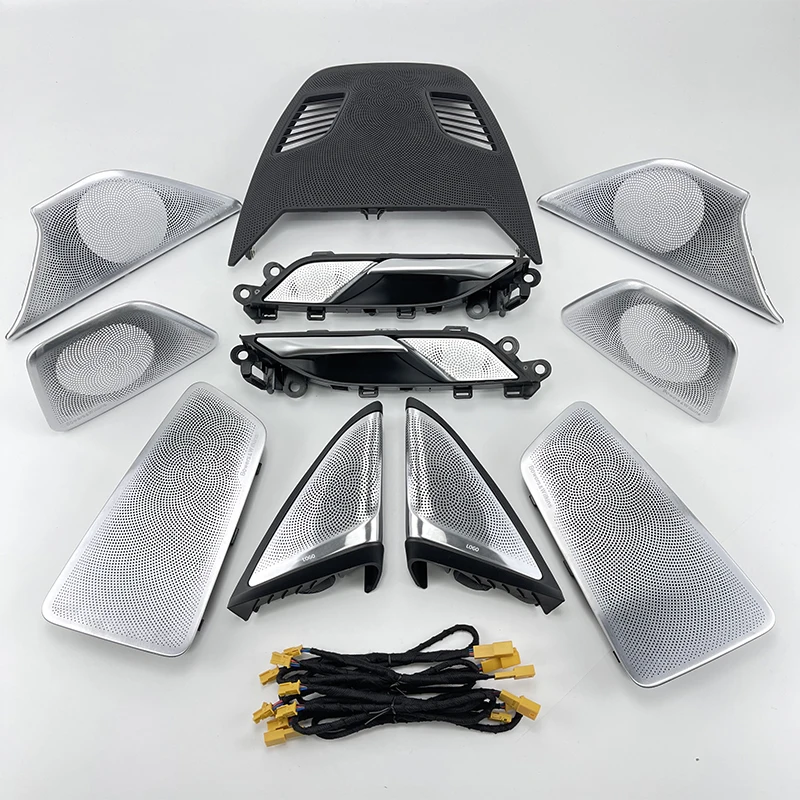 Zestaw modernizacyjny audio do BMW G30 serii 5, głośnik wysokotonowy średniotonowy, radio HiFi Music Stereo, osłona głośnika z podświetleniem LED, wykończenie, 11 kolorów