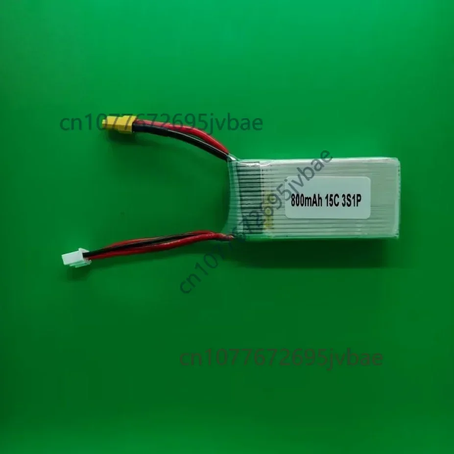 11.1V 800mAh 15C High Rate Discharge Battery Pack Finished Size 203060 with XT30 Connector for Drones
