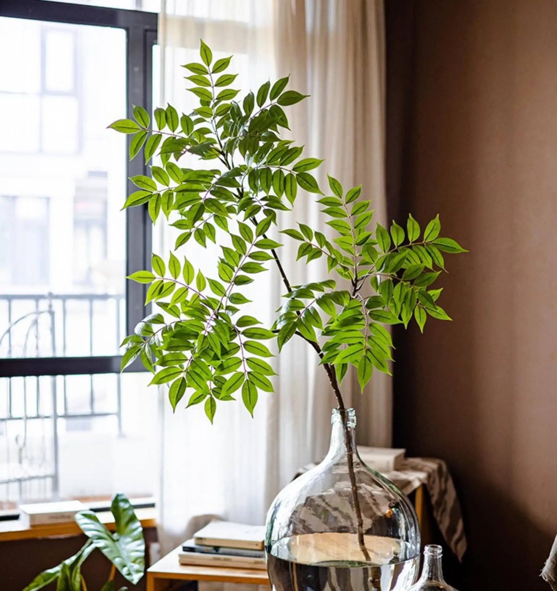 77–135 cm (53,1 Zoll) künstliche Geigenblätter, Ficus-Feigenpflanze für den Außenbereich, Hof, Garten, Balkon, Innenbereich, Heim- und Bürodekoration – Detail 25