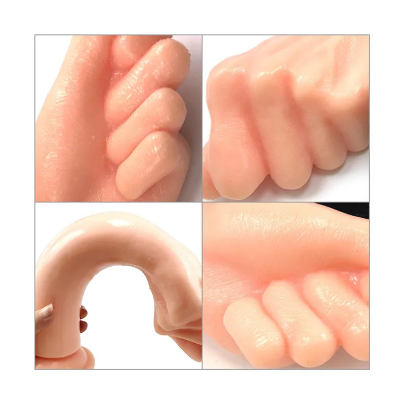 Super Huge Simulation Fist Dildo Anal Plug Hand Touch G-spot Penis Vaginal and Anus Masturbation Suction Cup Sex Toys for Unisex