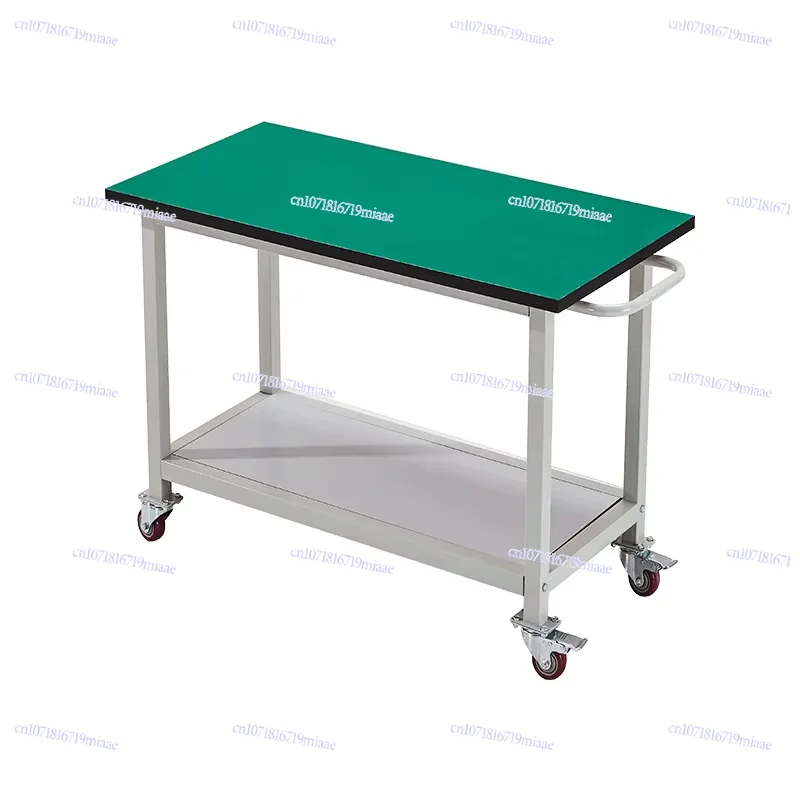 

Anti-static workshop workbench with wheel movable turnover cart test bench maintenance table