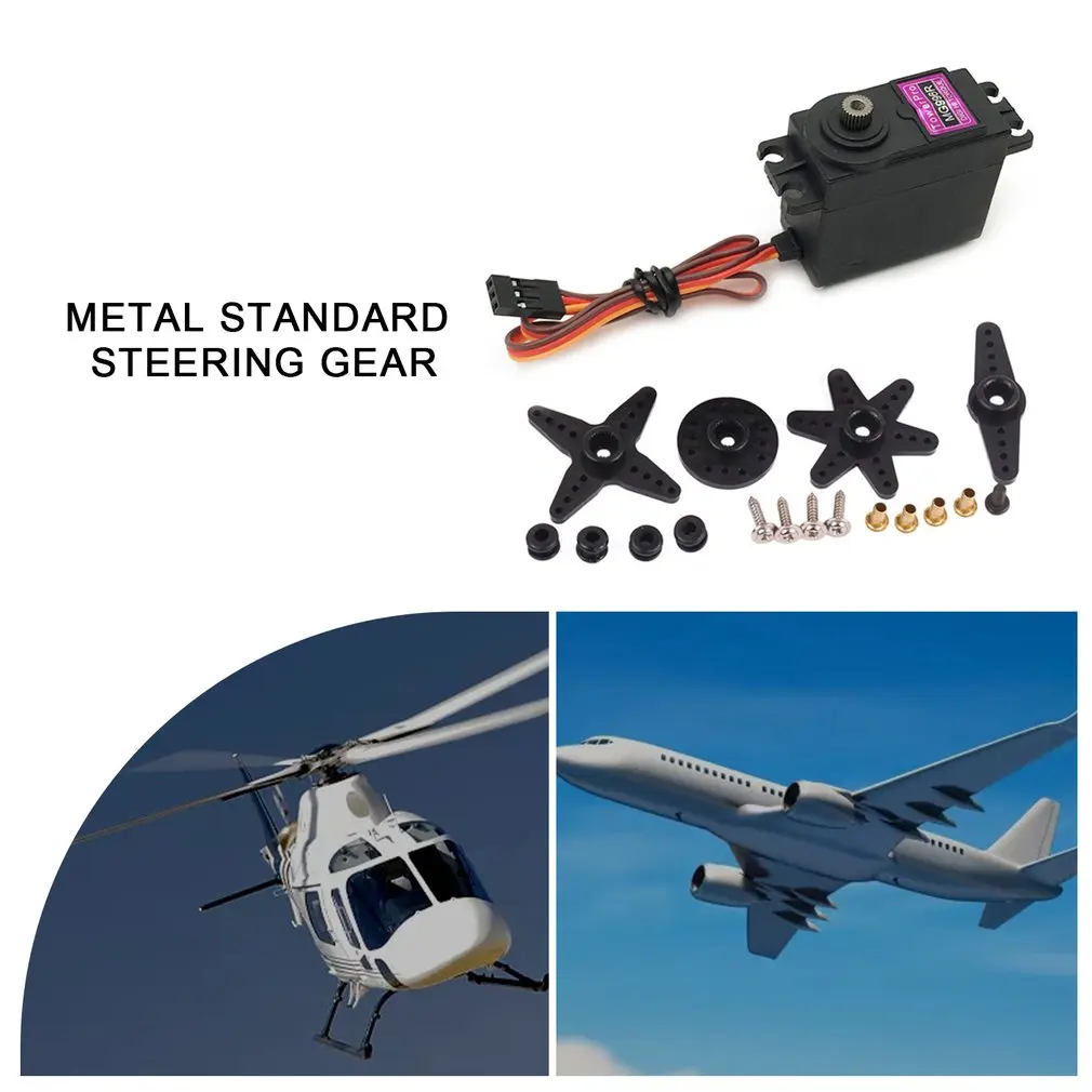 Hot MG996R 180 Degrees Metal Standard Servo Digital Servo High Torque Metal Gear RC Motor Servo For Car RC Helicopter Boat Kit