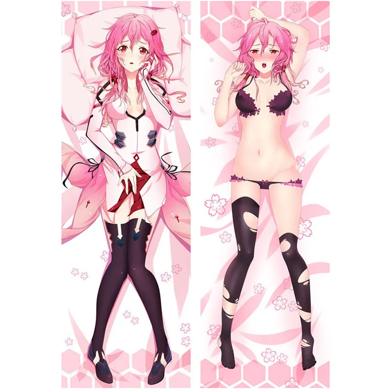 

60x180cm Arrival Anime Guilty Crown Pillow Covers YUZURIHA INOR Dakimakura Case 3D Double-sided Bedding Hugging Body Pillowcase