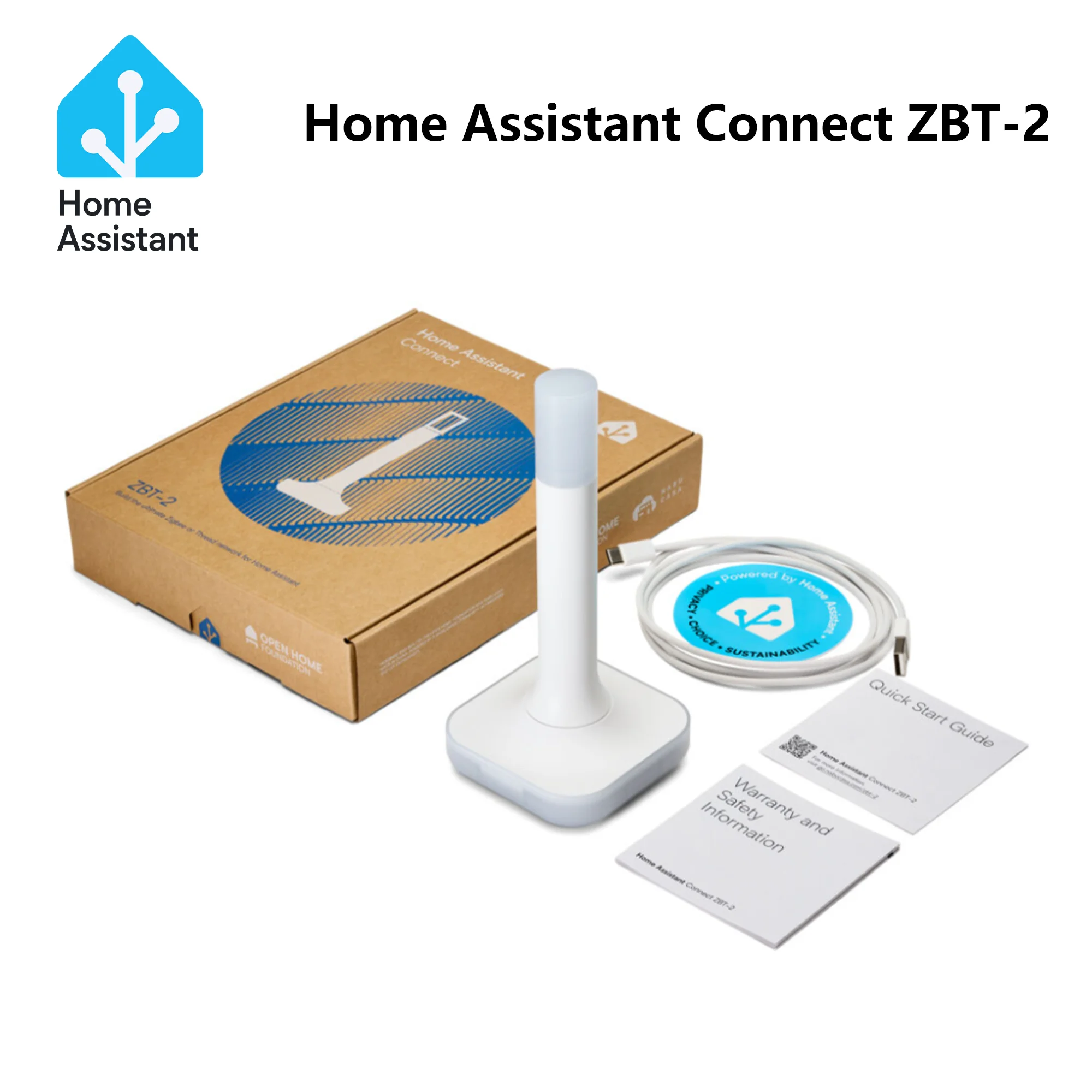Home Assistant Connect ZBT-2 Compatible avec Zigbee, filetage ou matière pour moyeux de passerelle d