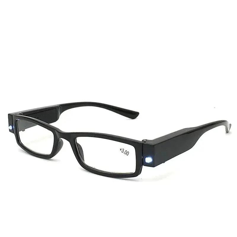 2021 LED with Light Reading Glasses for Women and Man Fashion Glasses Full Frame Reading Glasses +1.0 +1.5 +2.0 To +4.0 image 5