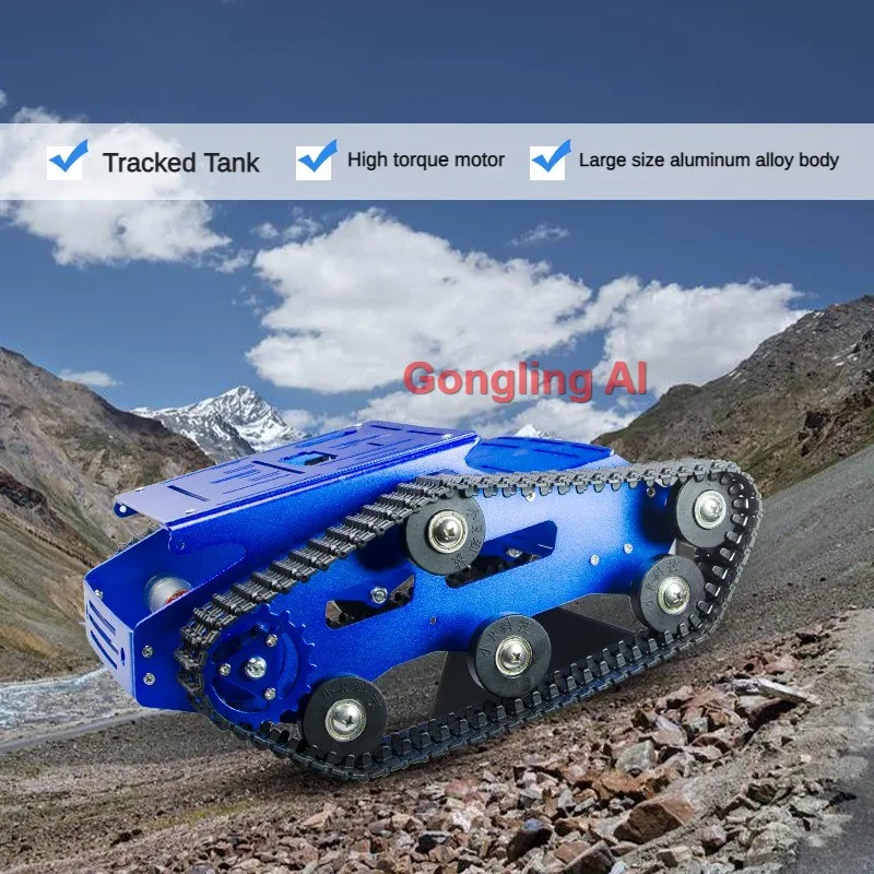 Obrázek 4: Chytrý robot auto komora podvozek aluminium slitina velký platforma s 2WD motors pro arduino/raspberry pi DIY souprava daleký ovládání robot