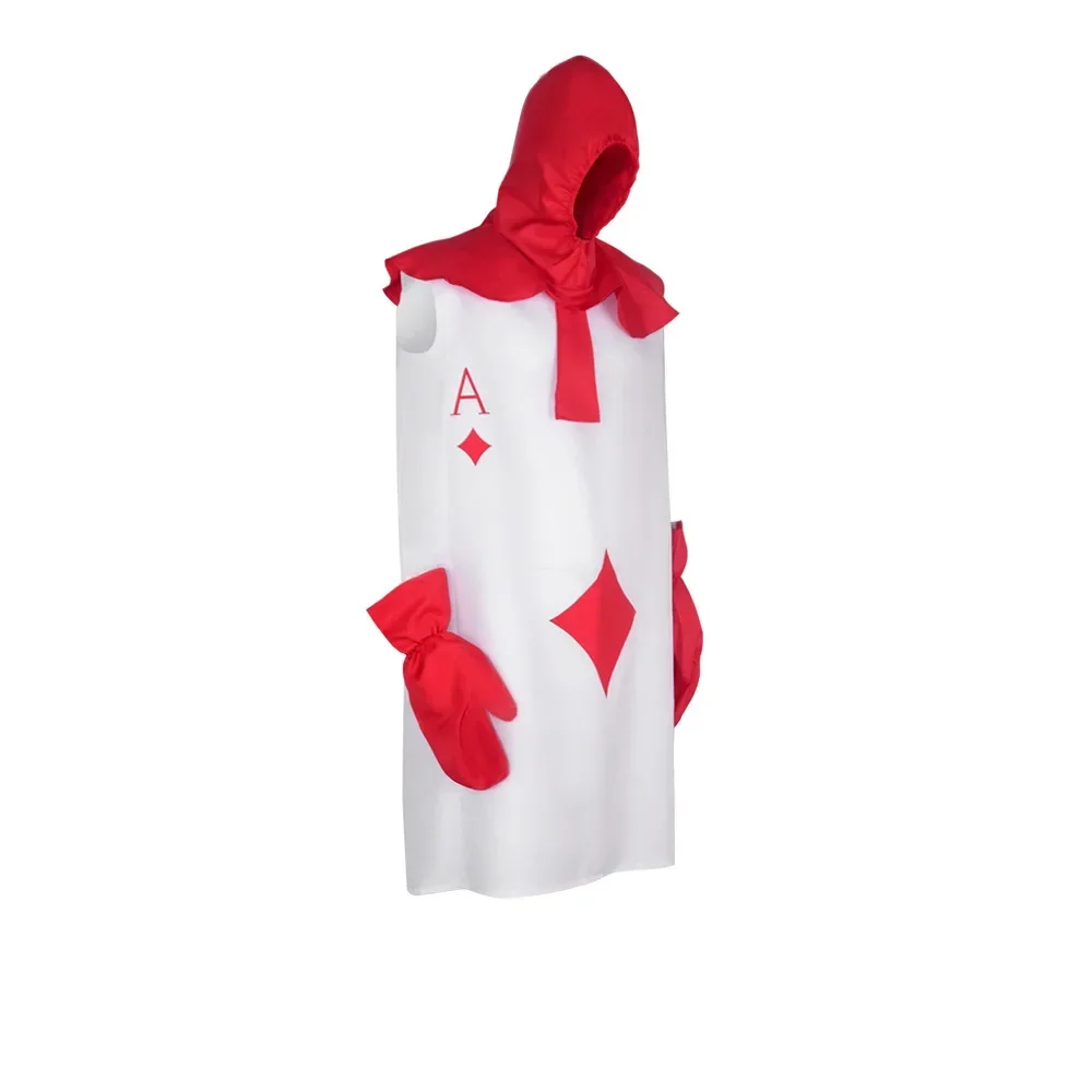 Anime Ace Poker Cosplay Costume Adult Unisex Cards Spades Soldier Coat Performance Suit Halloween Jumpsuit Outfit Party