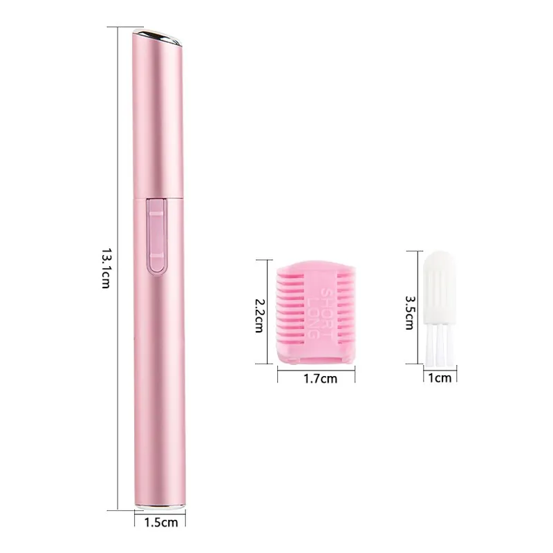 2022 New Multi Functional Mini Handle Beauty Women Painless Automatic Shaving Trim Eyebrows Electric Eyebrow Trimmer Pink Black