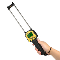 SMART SENSOR Handheld LCD Digital Grain Moisture Meter Hygrometer with Measuring Probe for Corn Wheat Rice Bean