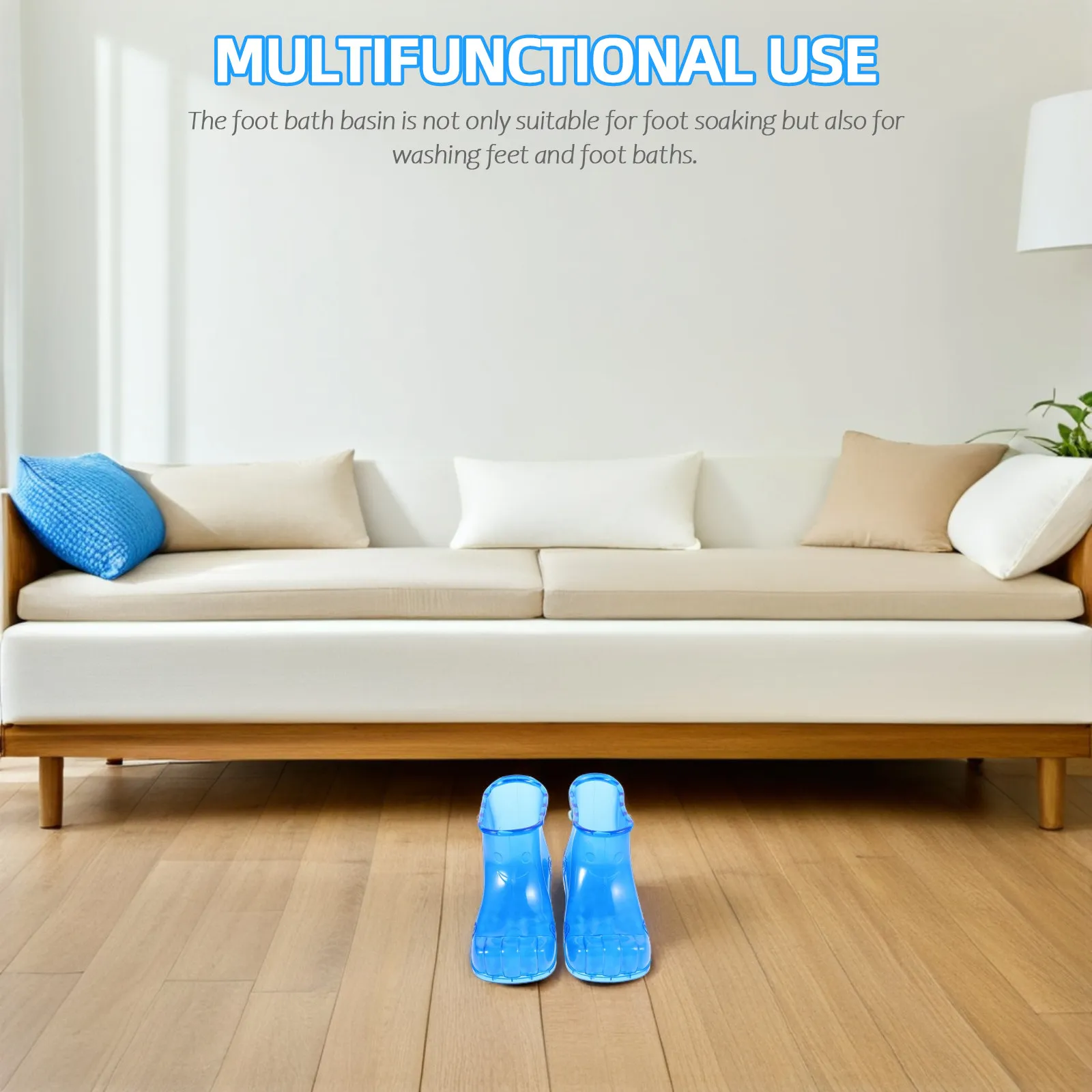 

Портативная ванночка для ног (1 пара) для взрослых, для домашнего использования, легкая ПВХ-ванна для спа-процедур и расслабления ног