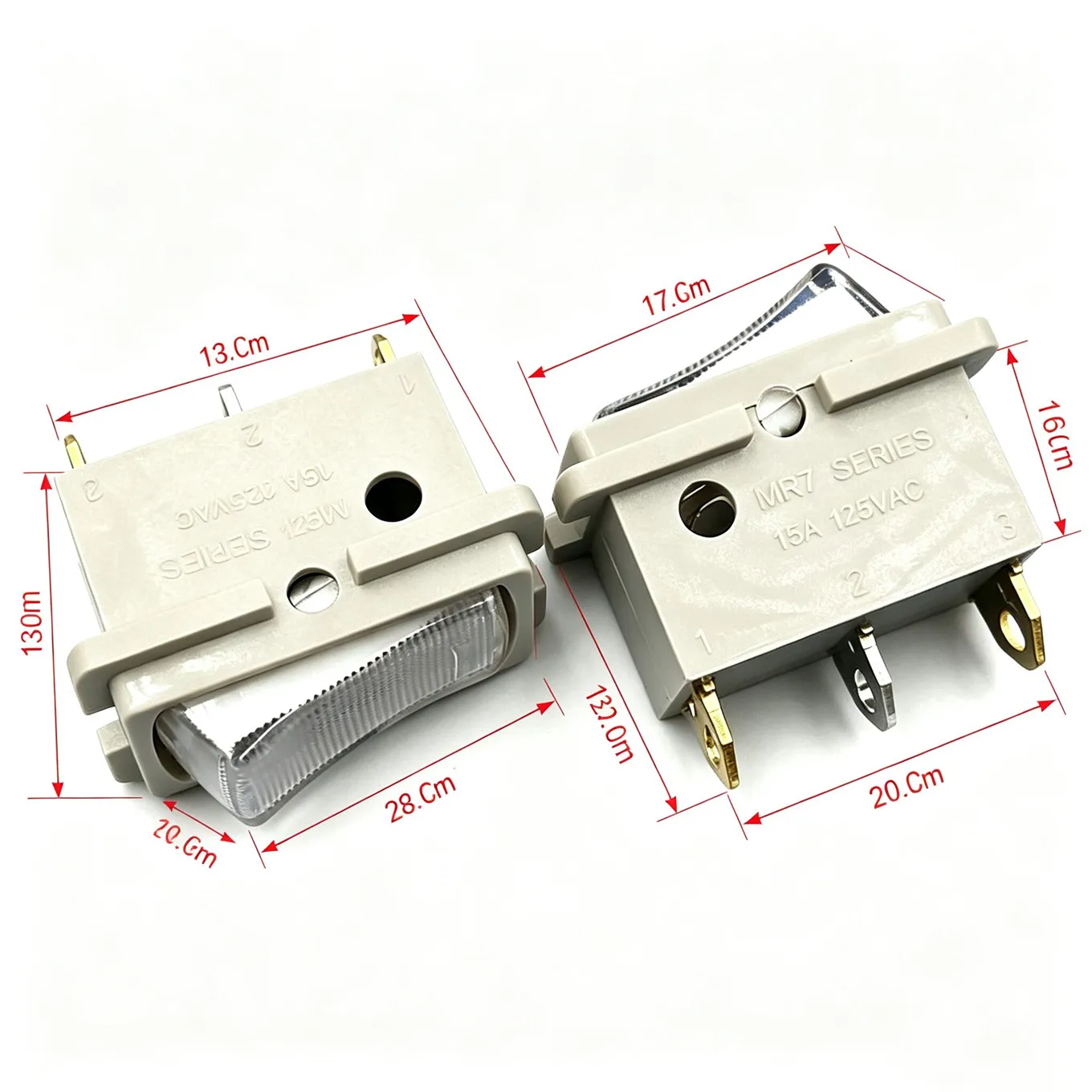 Original New 100% SD-003 Orange Light With Fixing Hole 2Gear 3Pin Rocker Switch 15A 125VAC