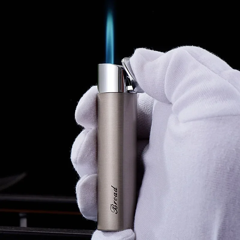 

2024 BROAD Business Jet Flame Torch Lighter Metal Windproof Portable Gas Lighters Smoking Accessories Mens High-end Lighter Gift