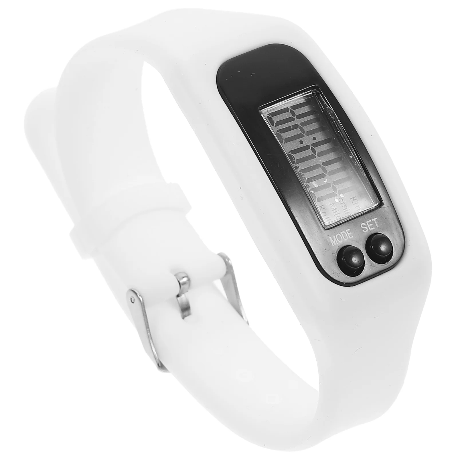 

LED Multi Function Pedometer Watch Calorie Monitoring Electronic Watch White pedometer watch