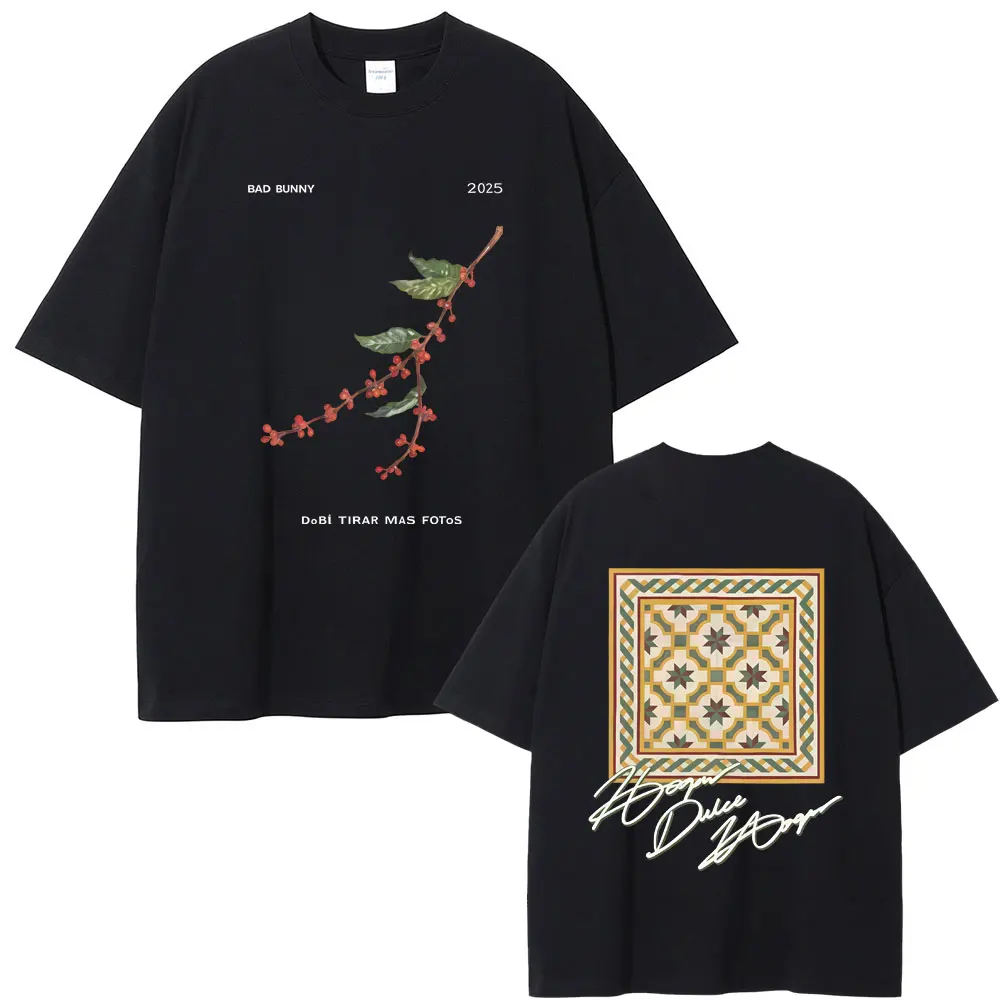 

Hot Sale Rapper Bad Bunny Debi Tirar Mas Fotos DTMF World Tour 2026 Merch T-shirts Men Women Fashion Hip Hop Oversized T Shirts